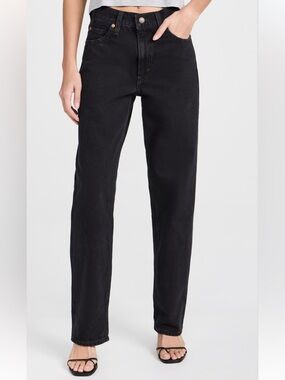 Levi’s Premium Denim Black Dad Jeans Size 30 Classic Straight Leg
